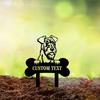 Personalisierte Metall-Gartenstecker Hund-Gedenkzeichen Langlebige Hofdekoration Rasenkunst Einzigartige Individuelle Gravur