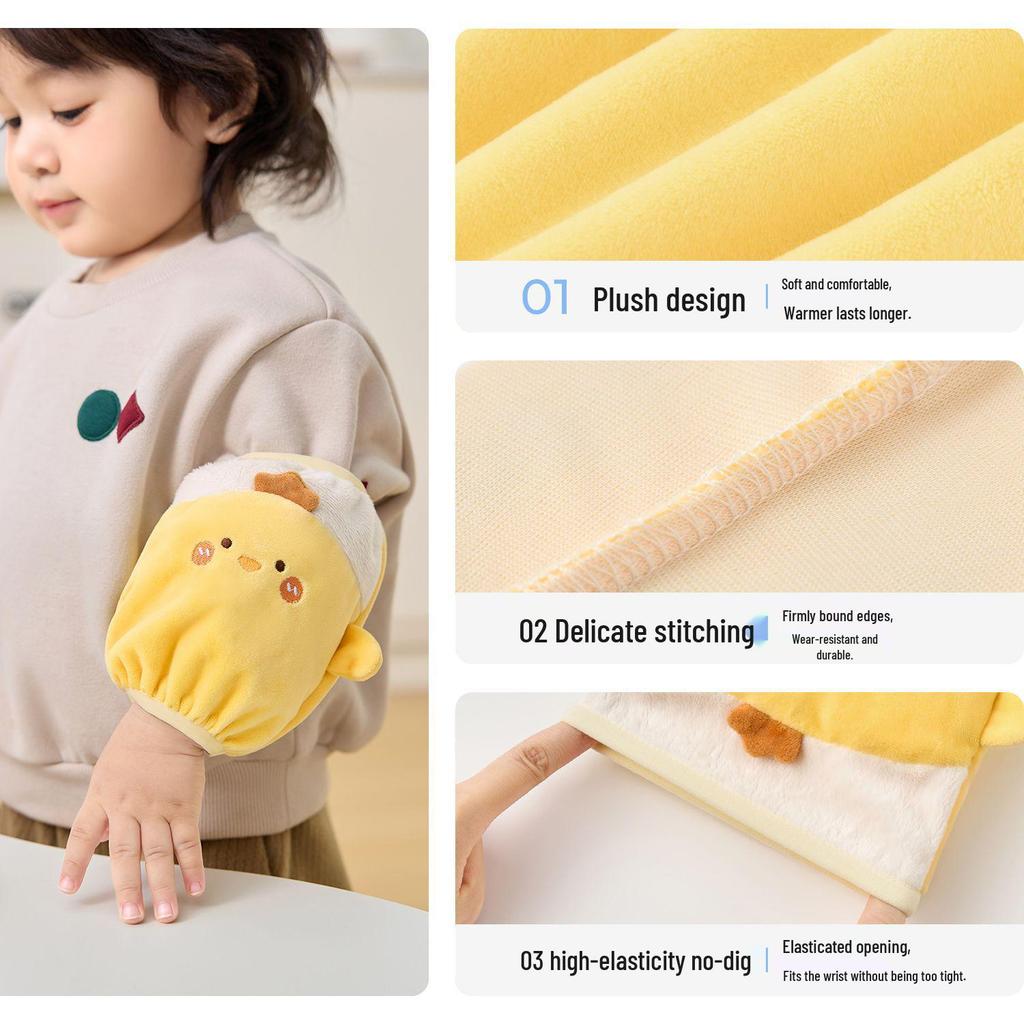 Nidoran 2025 Kids' Autumn/Winter Arm Protectors - Anti-Stain, Warm Sleeves for Boys & Girls