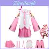 Hatsune Miku Pink Maid Uniform Cosplay Costume For Carnival Or Party