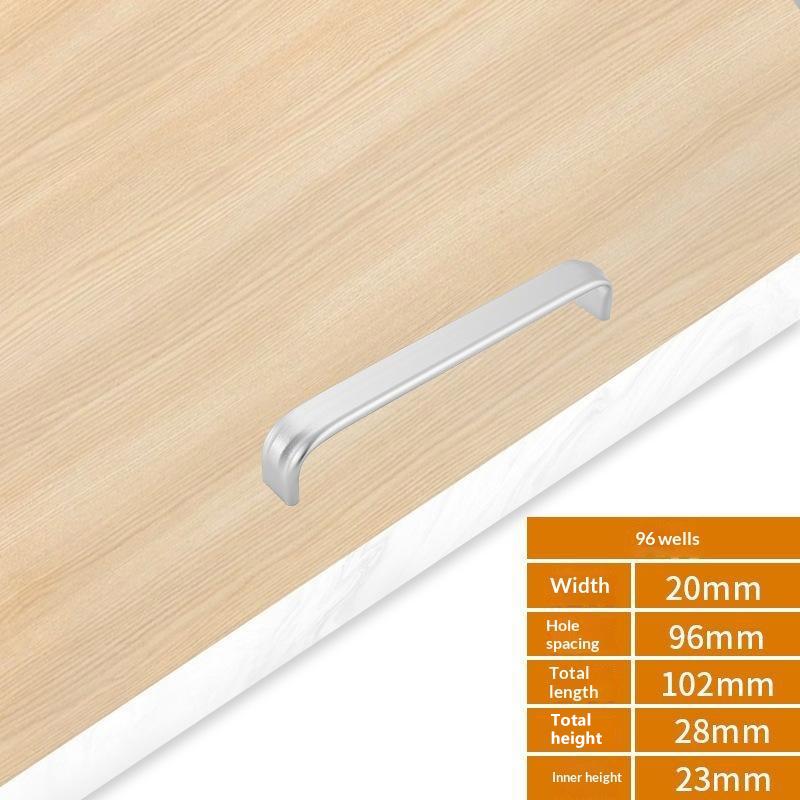 Aluminum Alloy Furniture Cabinet Door Handle Drawer Pulls Knobs Multi Size For Wardrobe Cupboard Home Decoration