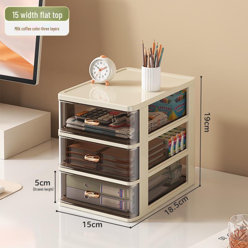 Plastic Drawer Desktop Organizer for Stationery and Cosmetics