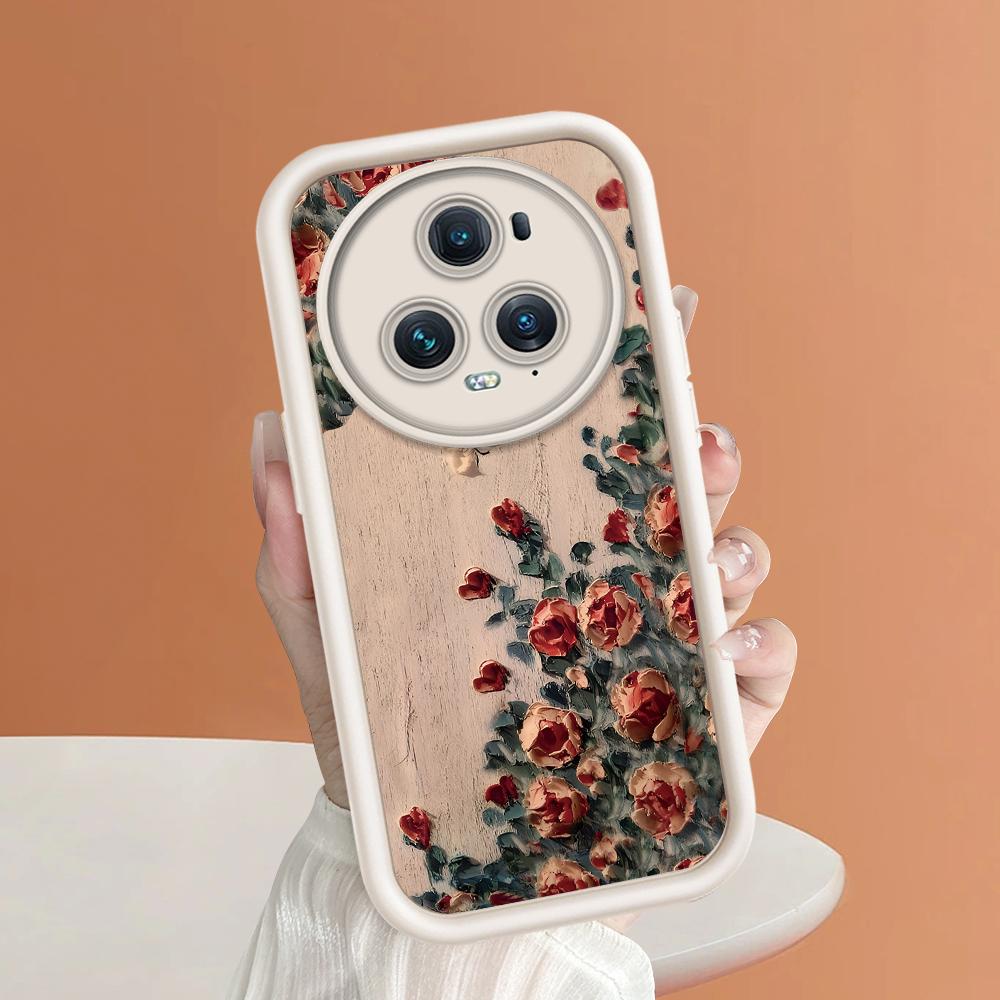 Minkštas silikoninis kvadratinis kopėčių rašto telefono dėklas, visiškai dengiantis, apsaugantis kamerą nuo smūgių, guminis dėklas Huawei Honor