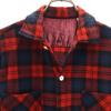 50s 60s Vintage Check Pattern Long Sleeve Flannel Shirt S Red Men's Used
