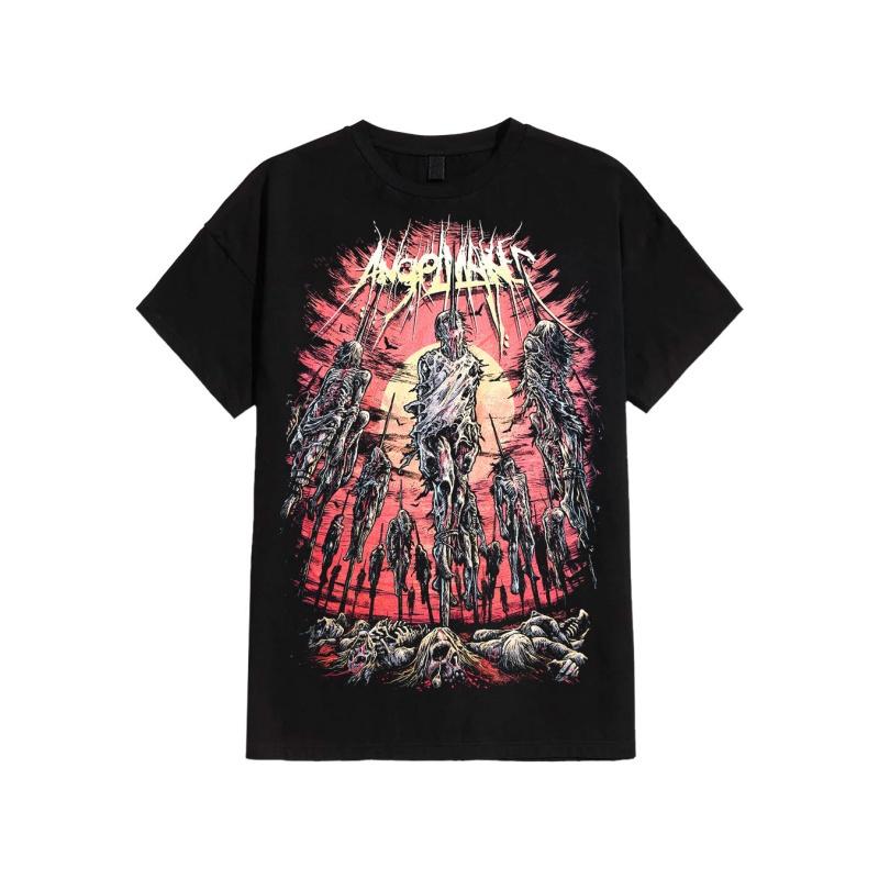 AngelMaker - Dawn Comfortable Men'S Round Neck Short Sleeves T-shirt Printed T-SHIRT Round Neck Short Sleeves