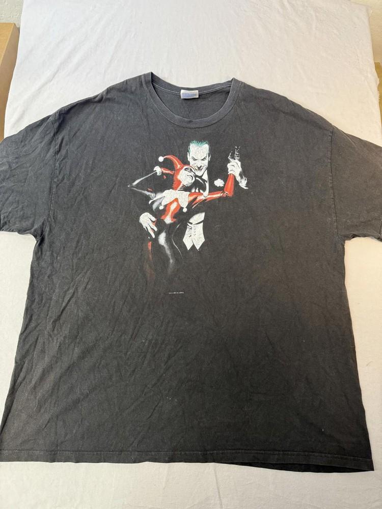 VTG Graphitti Joker & Harley Quinn T-shirt 1999 DC 3XL Unisex T-Shirt L