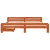 Solid Wood Bed Without Mattress Wax Brown 180x200 Cm Pine Wood