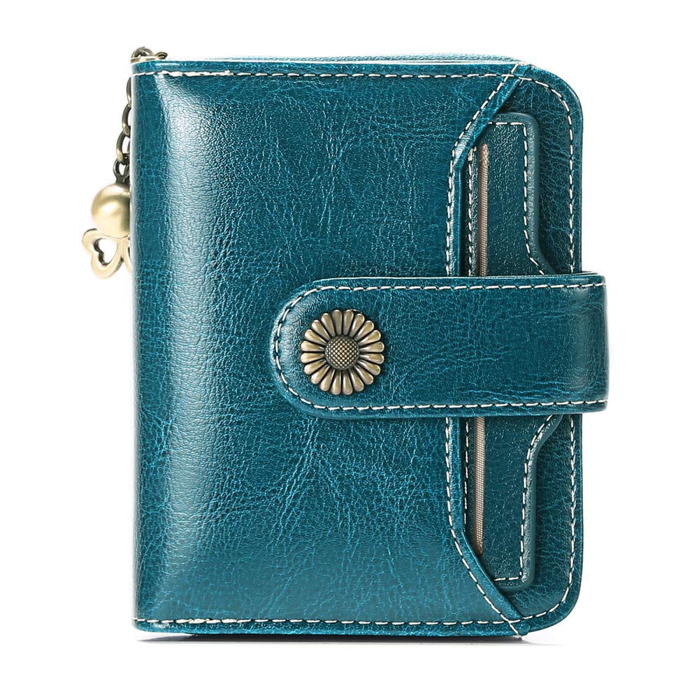 SENDEFN Women's Bifold Wallet, Genuine Leather, Popular, Stylish, Comfortable to the Touch, Authentic (with Coin Purse), RFID & Magnetic Skimming