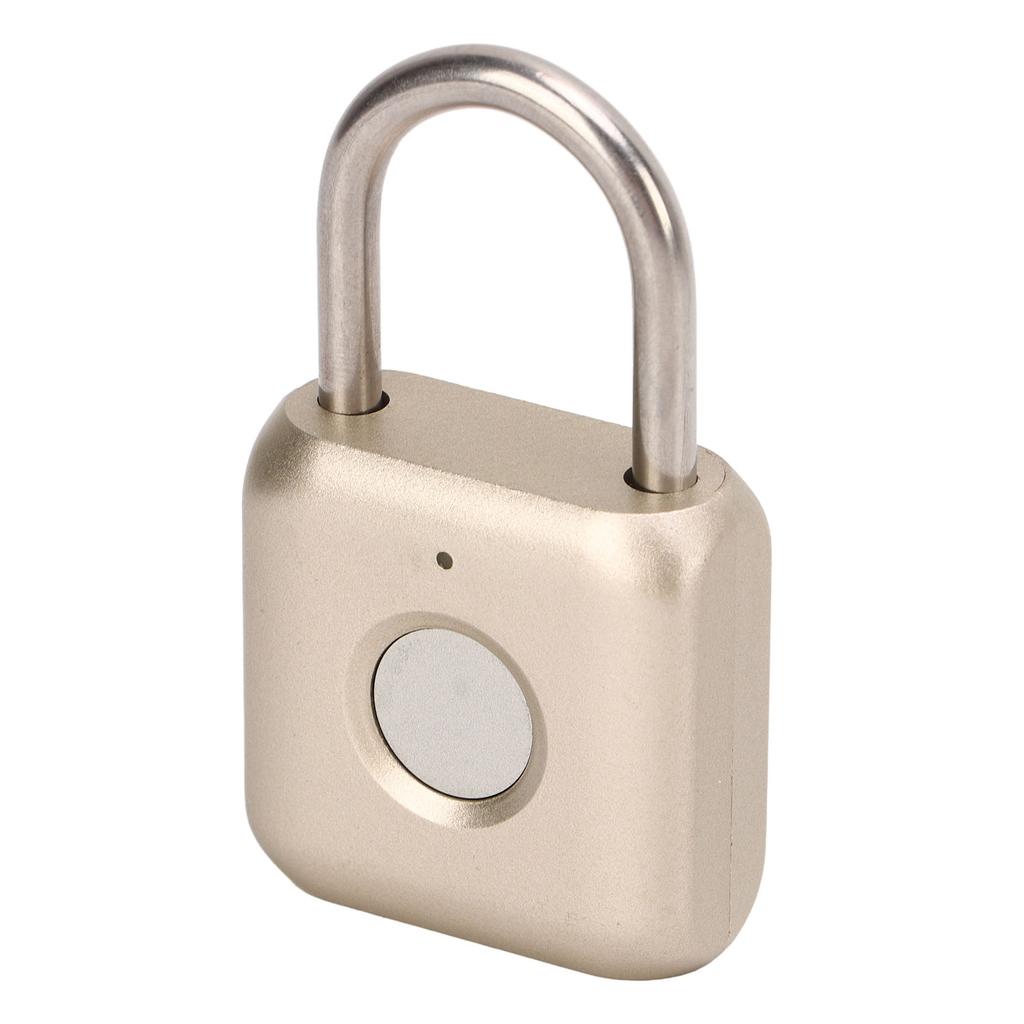 Fingerprint Padlock IPX2 Waterproof Smart Keyless Biometric Thumbprint Lock for Locker Backpack Suitcase