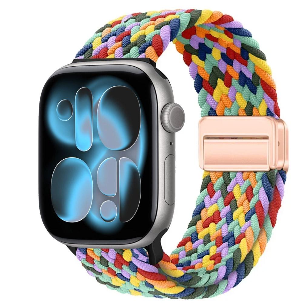 Nylon Strap for Apple Watch 11 10 46mm 42mm/Ultra 3 2 1 49mm Magnetic buckle Wristband iWatch 9 8 7 6 5 4 SE 45mm 44mm 41mm 40mm