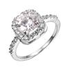 Ring With Diamonds Female Geometric Princess Square Diamond Classic Jewelry