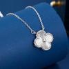 925 Sterling Silver Four-Leaf Clover Necklace - Super Flash Women's Fashion Clavicle Chain