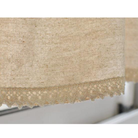 Yousheng Polozáclonové stínění Měkká bavlna Len Dekorativní japonský styl Potřeby pro domácnost s krátkým závěsem