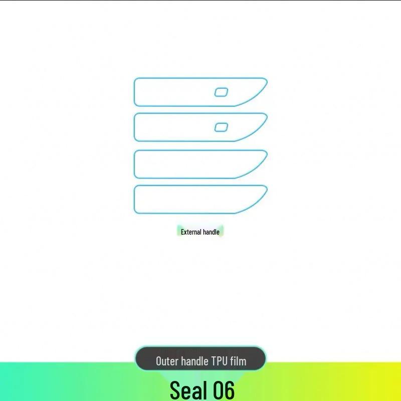 BYD Seal 06-DMI Interior Protection Film for Center Console, Dashboard, Navigation Screen, and Gear Shift