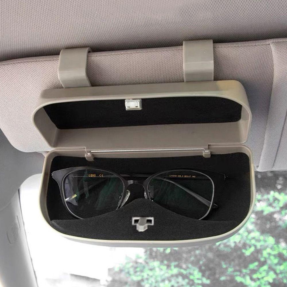Portable Car Glasses Box Compact Driving Glasses Holder Fashion Car Sunglasses Case  Car