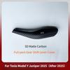 For Tesla Model Y Juniper 2025 ABS Carbon Fiber Steering Wheel Panel Button Trim Sticker Gear Lever Trim Interior Accessories
