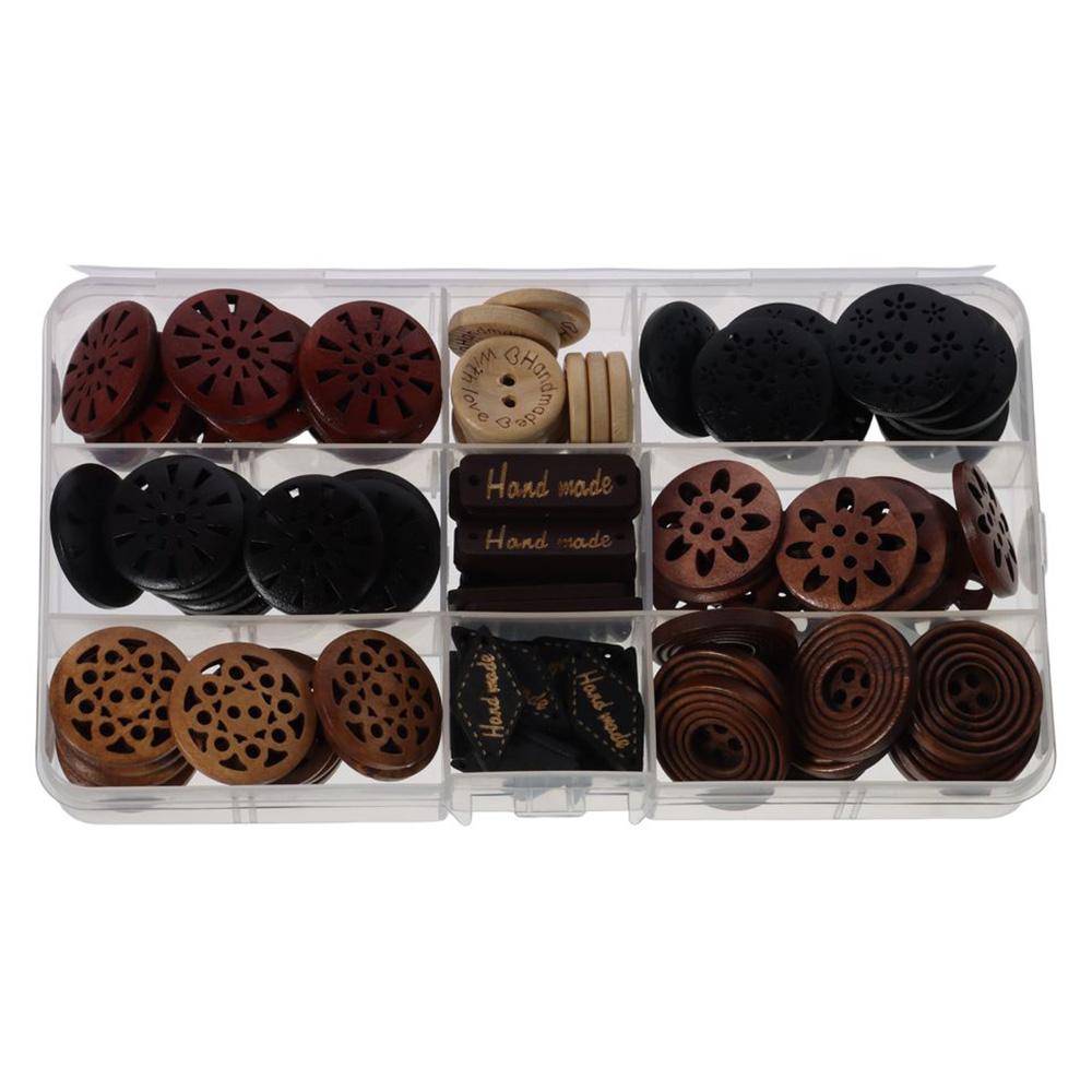 

Wood Wooden Buttons Multicolored Large Buttons Sewing Buttons Handmade Buttons DIY