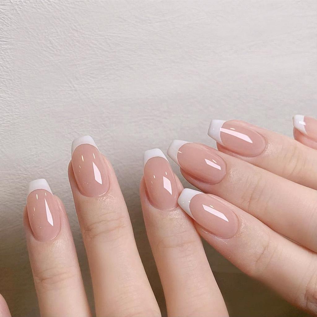 Pcs Fake Nails with Glue - Press Nails for Women Daily Decoration