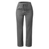 GMXIA Spring Summer Solid Color Cotton/linen Loose Drawstring Casual Wide-leg Trousers Women
