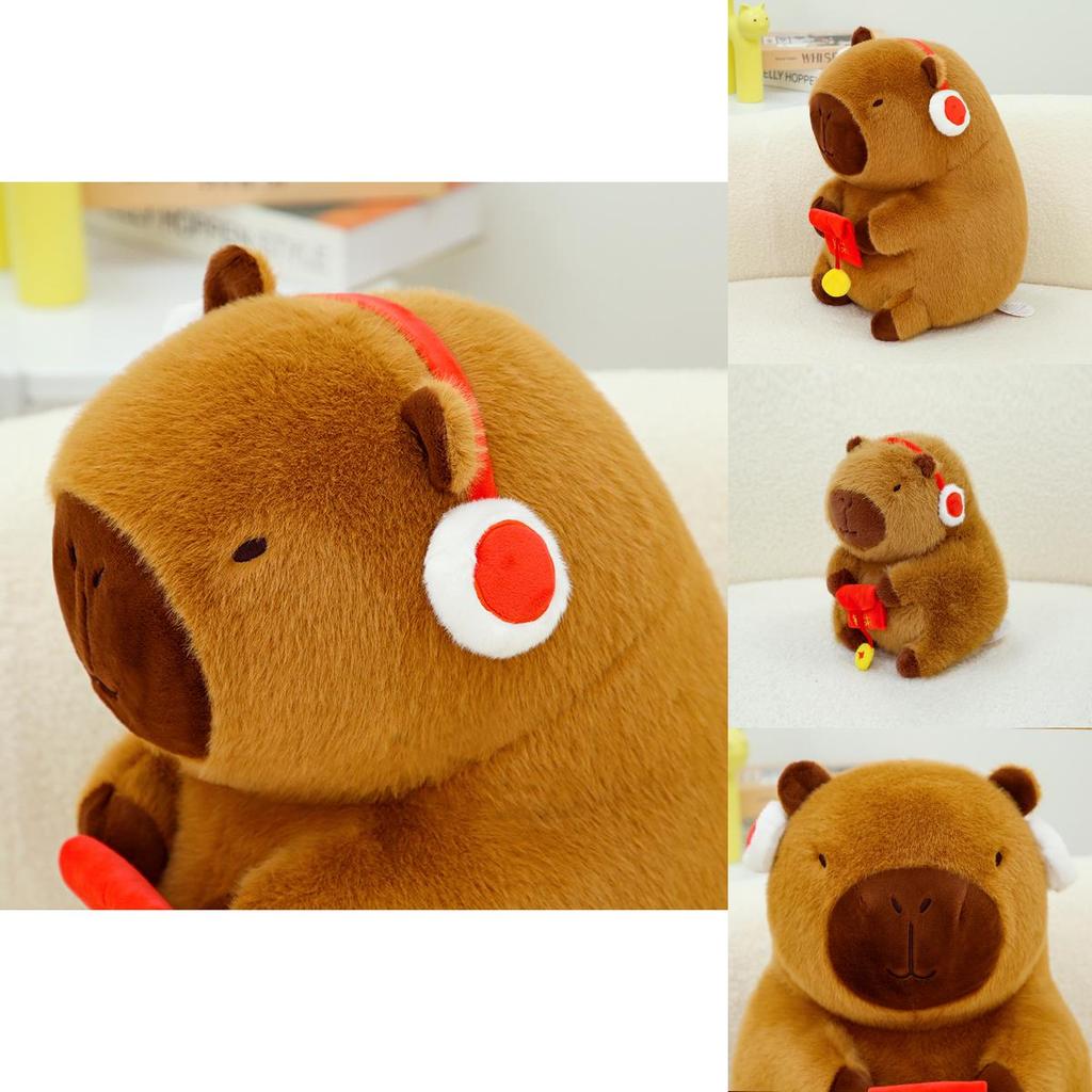 Adorable New Fun Capybara Plush Doll For New Year Red Envelope Gift Soft Toy