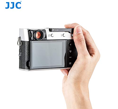 JJC Metall-Daumengriff (Schwarz) für Fujifilm X100V, X100F und X-E3 Digitalkameras, Einfach anzubringen, Verbessert den Kameragriff, TA-X100V SCHWARZ