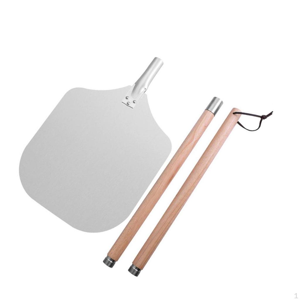 12 Inch Pizza Peel Detachable Handle, Saving Space, Versatile Use, Convenient Serving Tray Easy