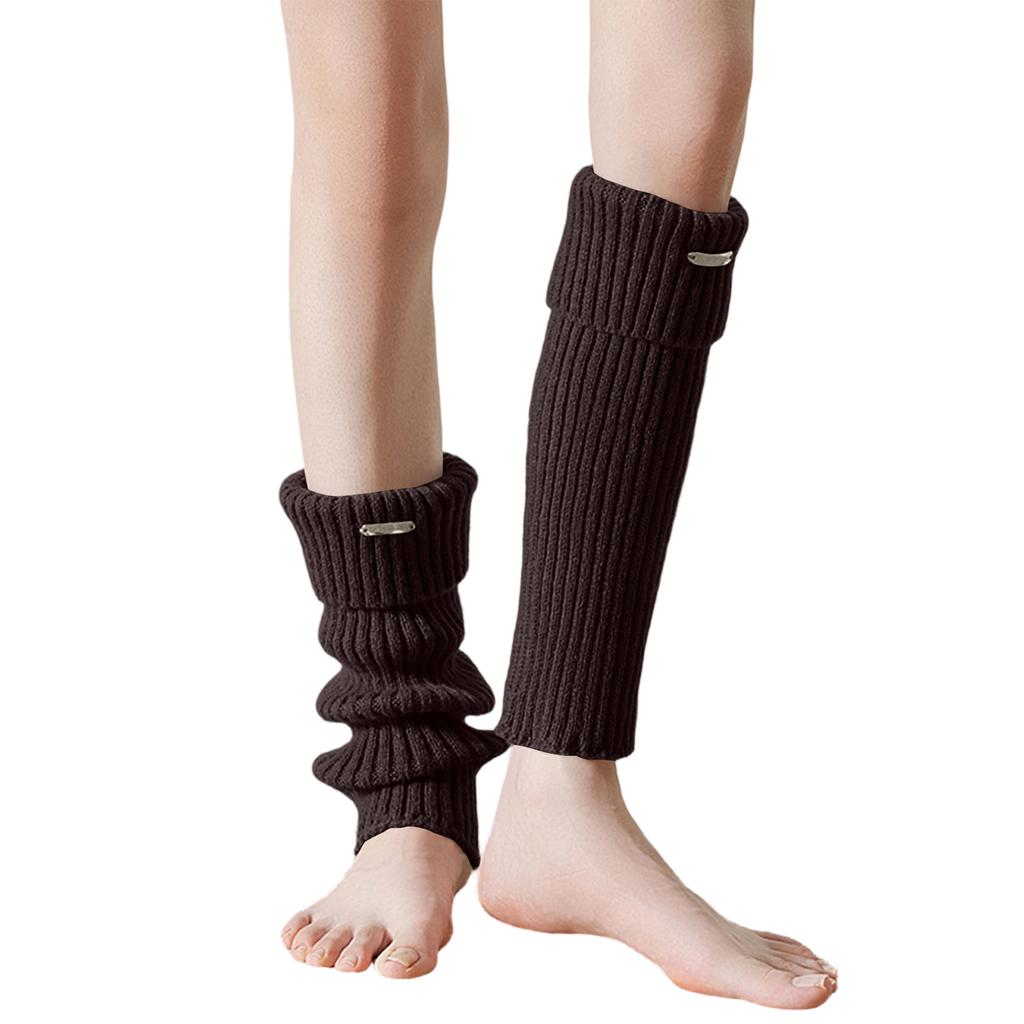 Knit Ribbed Leg Warmers for Women Stretchy Over Calf Socks Soft Comfortable Fit Elastic Material Suitable for Various Activities and Daily Wear