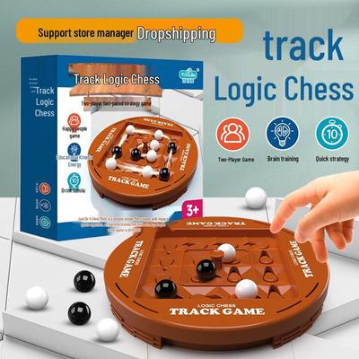 Cross-Border Logic Chess & Go: Two-Player Strategy Game for Kids