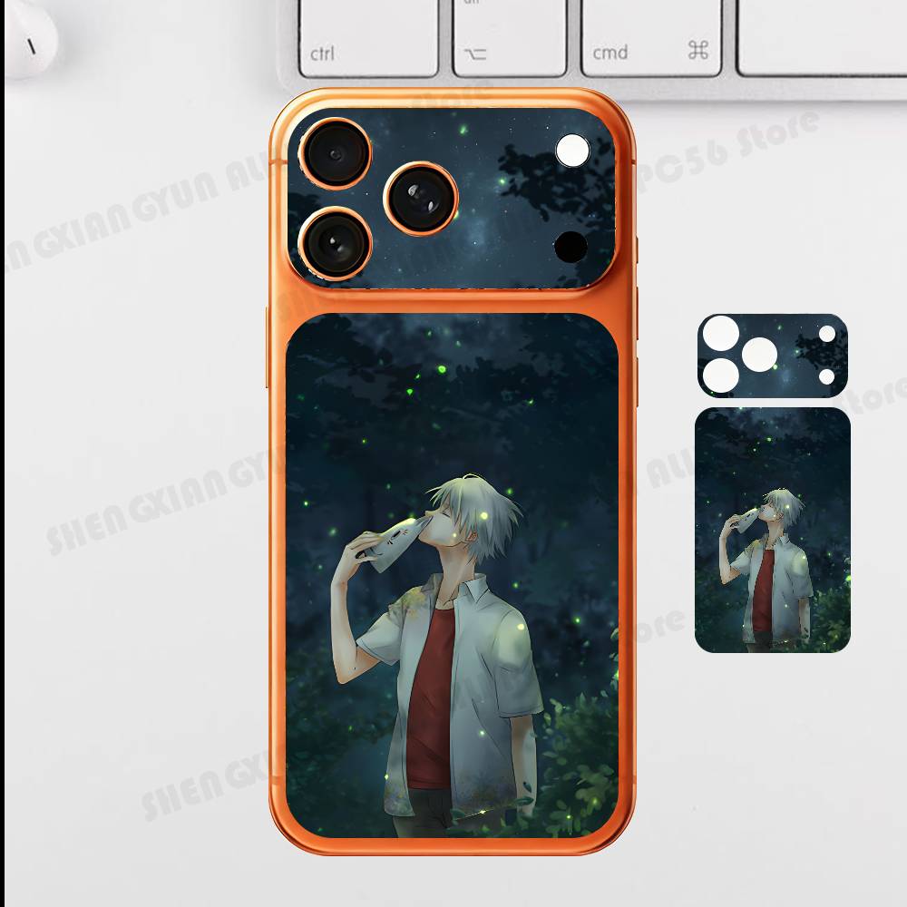 

Cartoon Hotaru Gin Plain Decal Skin For IPhone17 Pro ProMax Back Film Cover Wrap Anti-scratch Durable Sticker iPhone17pro