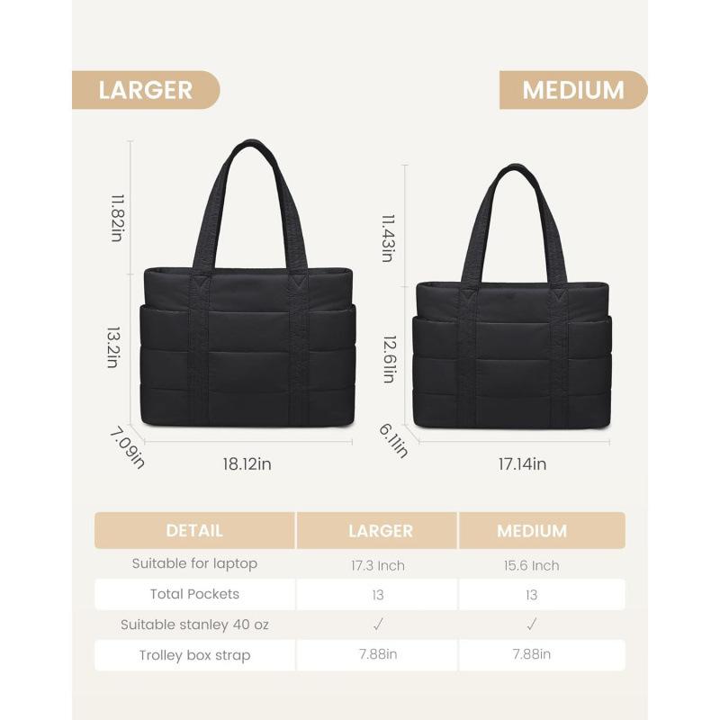 Ladies' large-capacity handbag women travel bag female lightweight and fluffy tote bag