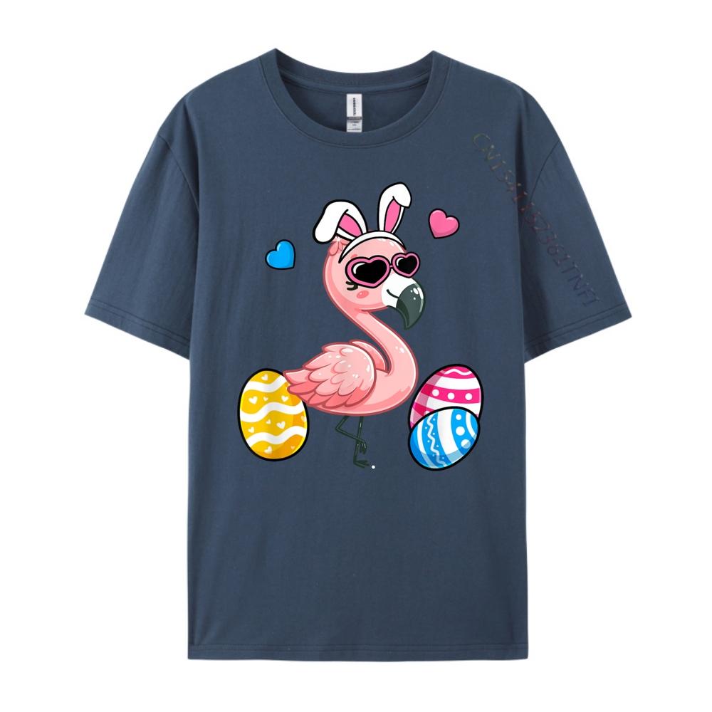 

Cute Flamingo Bunny Ears Easter Day Boy Girl New T Shirt SOFT Man Clothes Brand T Shirt Men Mens Clothing 4XL