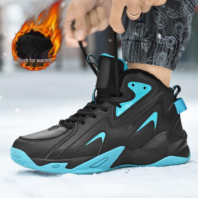 Men s Plus Size Fleece-Lined Leather Dad Shoes - Warm Lightweight Casual Sneakers 4847 41 3787₽