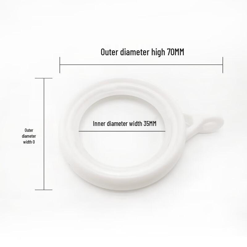 Lilang Silent Plastic Curtain Rings for Roman Rods