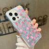 Gentle Powder Flower Mobile Phone Case iPhone15 Premium PC Matte Feel Apple 17promax Protective Case 12