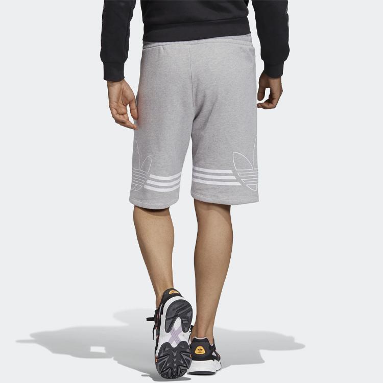 Adidas Originals Trefoil Sports Shorts Men Bottoms Medium-Hemp-Grey ED4697