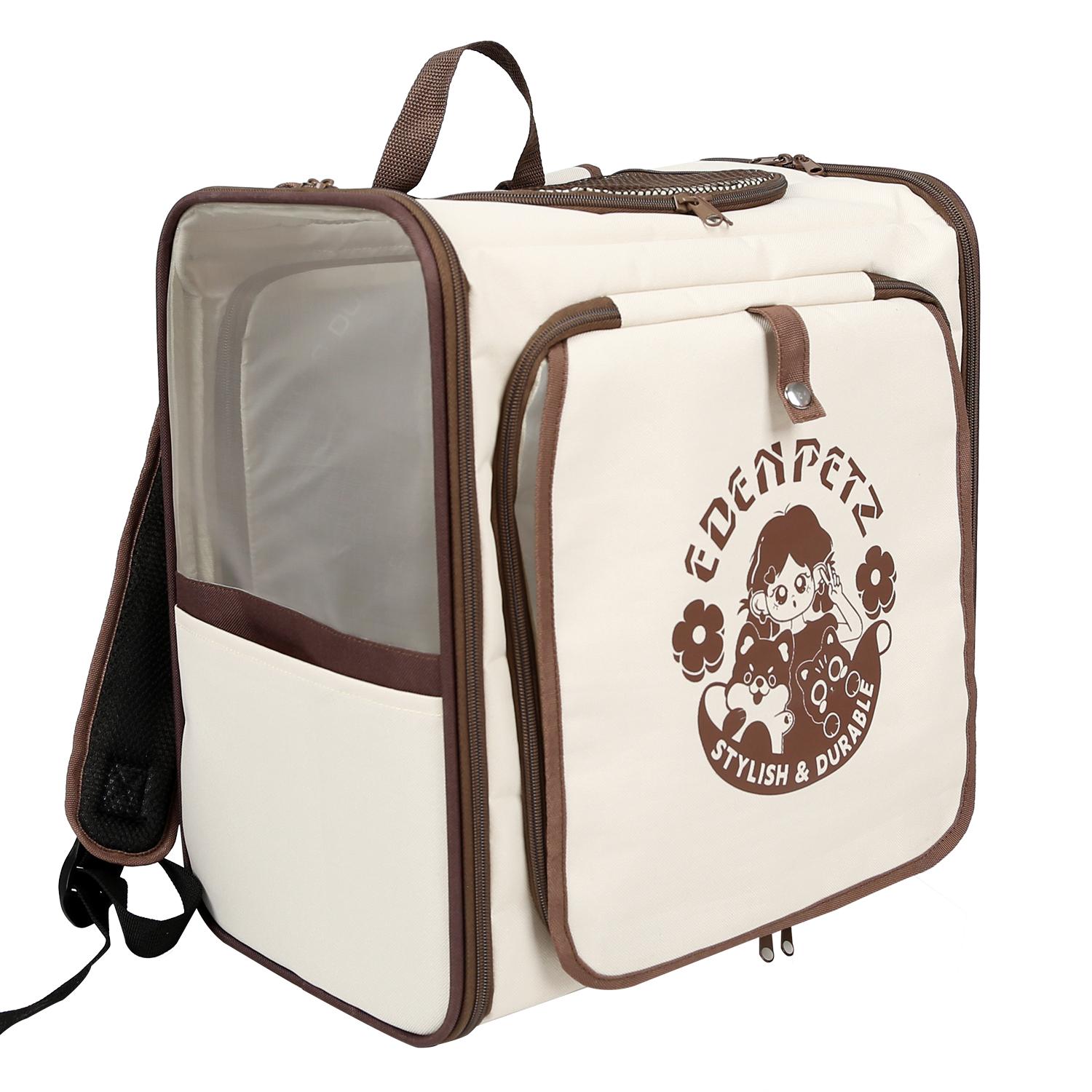 

Большой рюкзак для домашних животных, собак и кошек, дышащая, расширяемая сетка, палатка для кошек, сумка-переноска для домашних животных