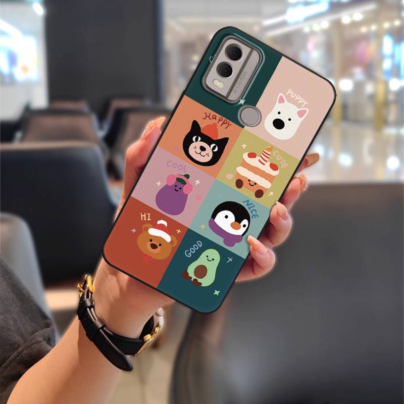 Silicone Animals Phone Case For Nokia C22 Waterproof Protective Anti-dust Cartoon Graffiti Durable Fashion Design Cute