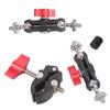 Heavy Duty Aluminum Alloy Clamp Mount With 1/4 Screw For DSLR Camera Smartphone Studio Lighting 360Rotation Bracket