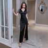 Slim-fit Nightclub Women's Clothing Waist Thin Sexy Dress Feminine Skirt Dress Hip-wrapped Night Club Temperament Pure Desire