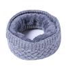 Unisex Winter Scarf Thickened Wool Knitting Collar Scarves Warm Neck Scarf