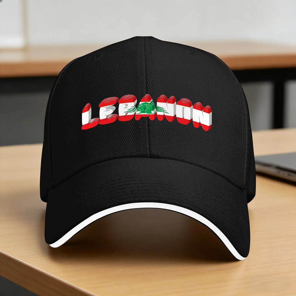 Lebanon Flag Map Sun Baseball Cap Spring Unisex Adult Smile With Love Print Trucker Hat Adjustable Running Hippie Baseball Caps