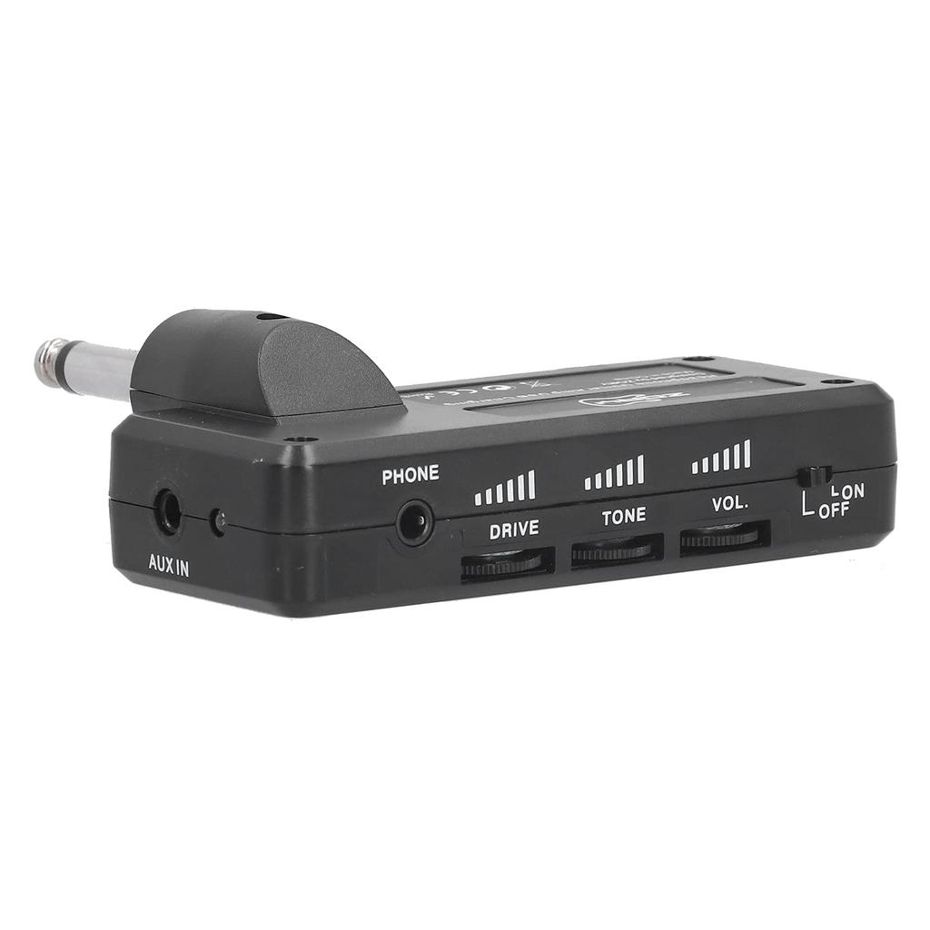 Guitar Headphone Amplifier, Electric Guitar Bass Headphone Amplifier with Audio Cable Adapter, USB Charging, Guitar Accessories