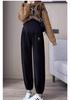 Plus Size Petite Maternity Sweatpants - Loose, Non-constricting, Cuffed Casual Pants for Spring/Summer.