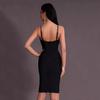 Women's European & American Rhinestone Strap Bodycon Bandage Dress - Sexy Socialite Style Evening Gown.