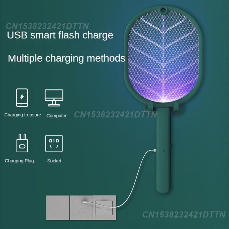 Electric Fly Swatter Electric Shocker Indoor Outdoor Fly Swatter Trap Pest Control Electric Mosquito Swatter Bug Zapper Traps
