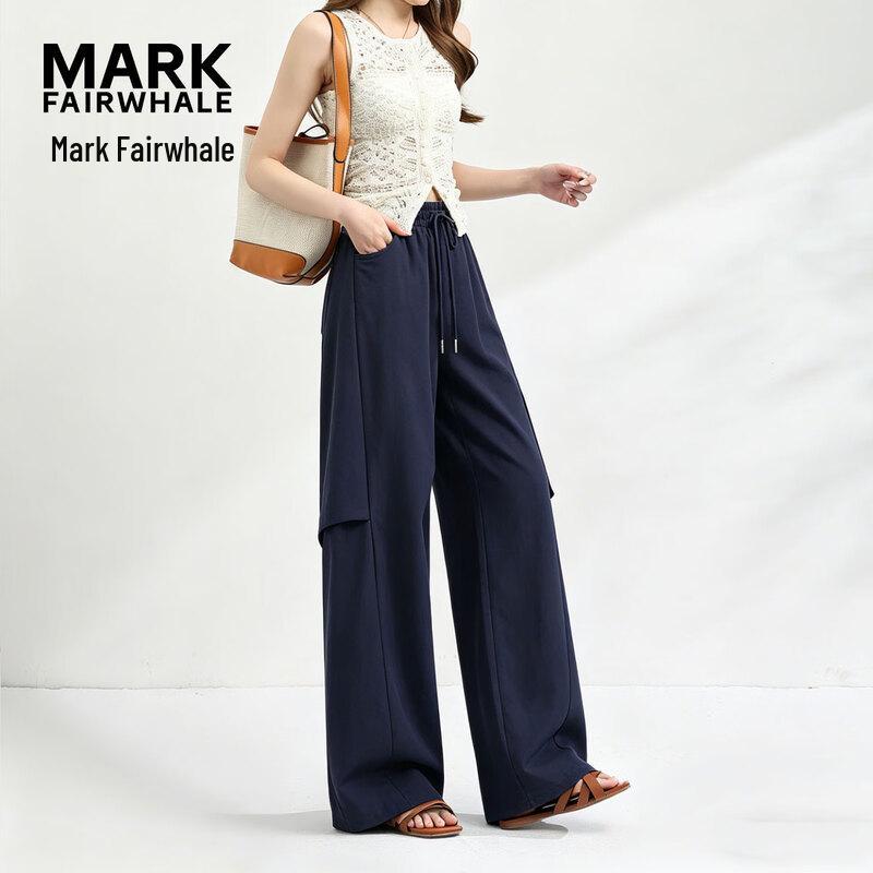 Mark Fairwhale Women s Ice-Feel Quick-Dry Wide-Leg Pants S темно-синий