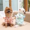 Autumn and Winter Pet Dog Dog Cat Cute Pocket White Bear Polka Dot Clothes Teddy Bear Magic Fight Clothing Supplies