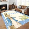 Custom Personalization Peter Rabbit Area Rug - Perfect For Kitchen, Bathroom,Laundry Room Decor Large Size Available,Gift All Seasons