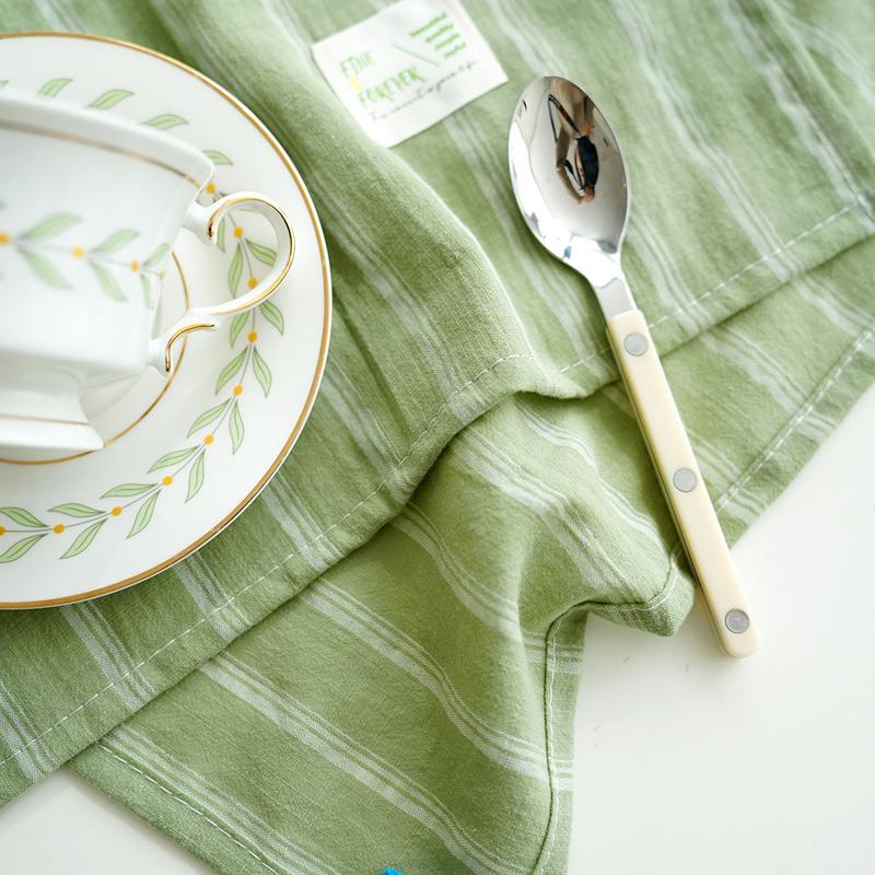 1 st Fotorekvisita Originalitet Dekorativ duk Retrostil Bordstablett Lantlig stil Randig Överduksduk Bomull