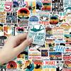 52PCS Extreme Skydiving Retro Stickers for Phone Cases, Journals, Notebooks & Outdoor Sports Decor