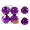 Stylish Ball Ornaments for Christmas Tree Decor 4PCS 10cm for Party
